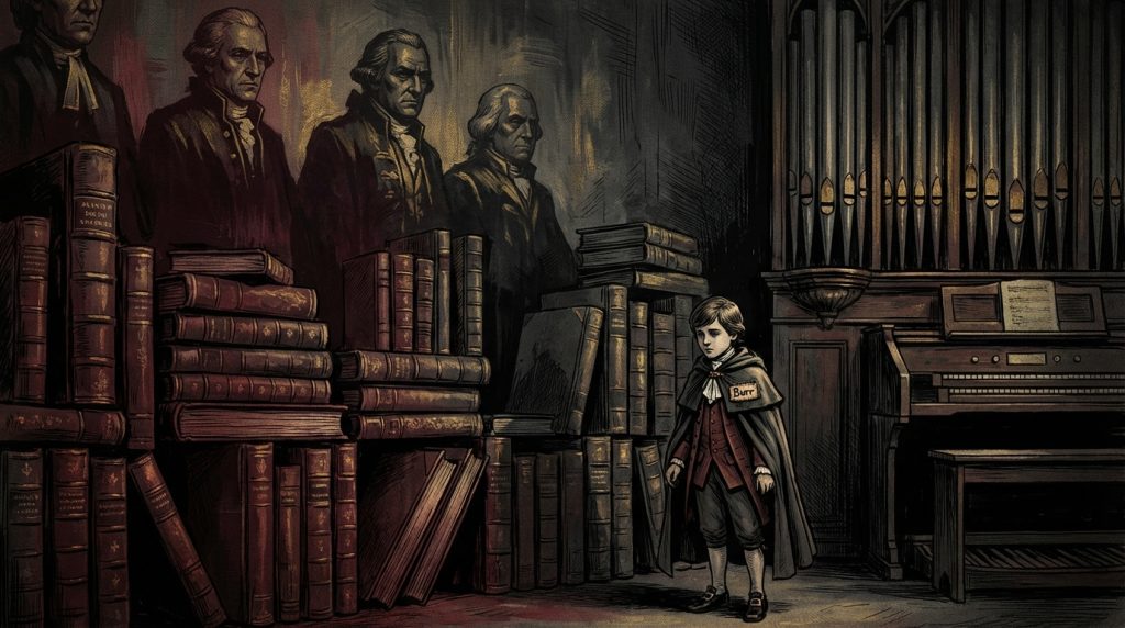 Illustration for the Burr track "The Prodigy"