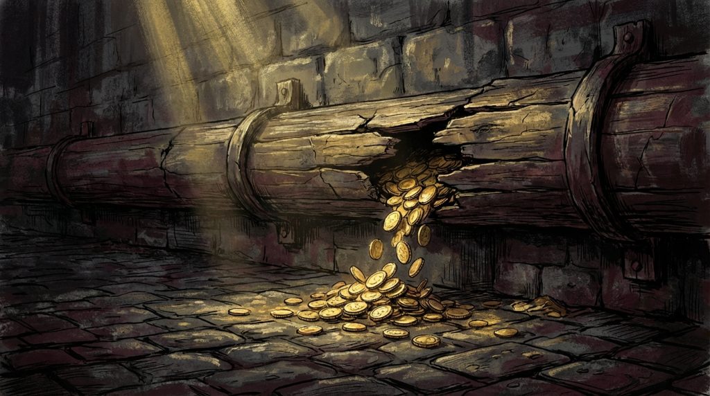Illustration for the Burr track "The Manhattan Company"