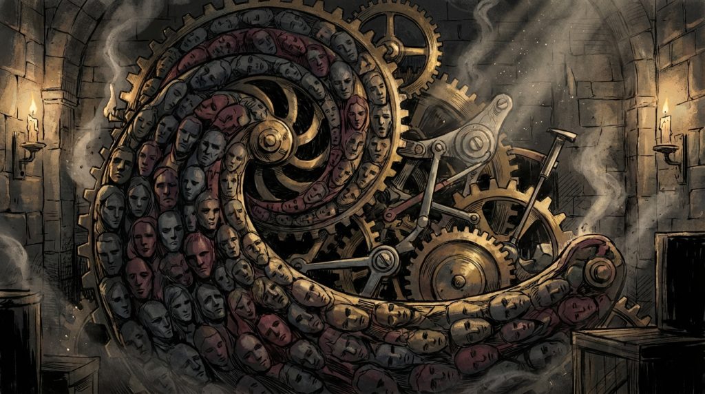 Illustration for the Burr track "The Machine"