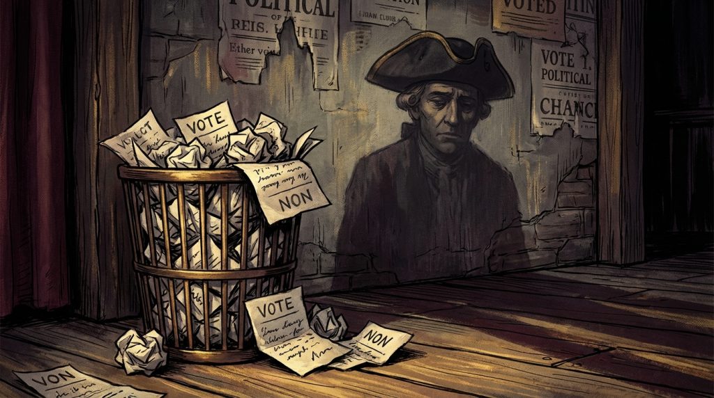 Illustration for the Burr track "35 Ballots"