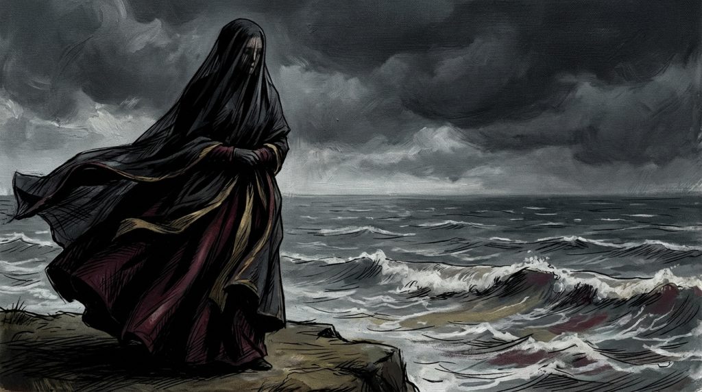 Illustration for the Burr track "Loss (Theodosia)"